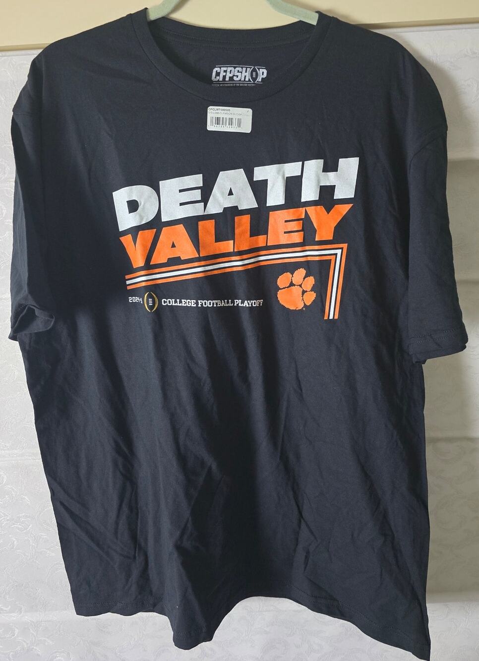 Clemson Tigers CFP 2024 XL Black Death Valley College Football Playoff Tee NEW
